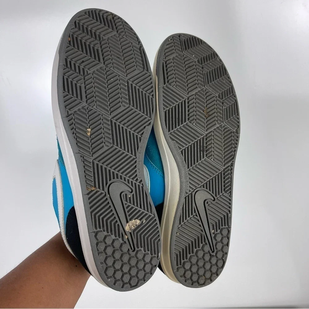 Nike SB Fokus Low Top Sneakers Teal Black GS Youth Size 6.5Y Unisex Skate Shoes